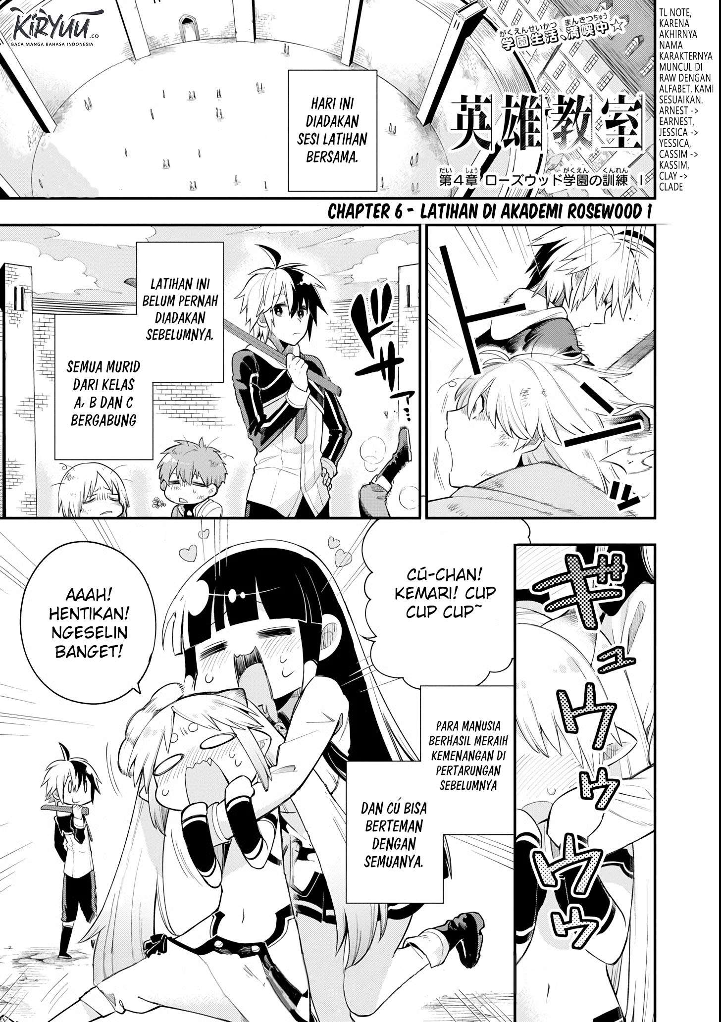 Manga Eiyuu Kyoushitsu Chapter 4.1 gambar 2