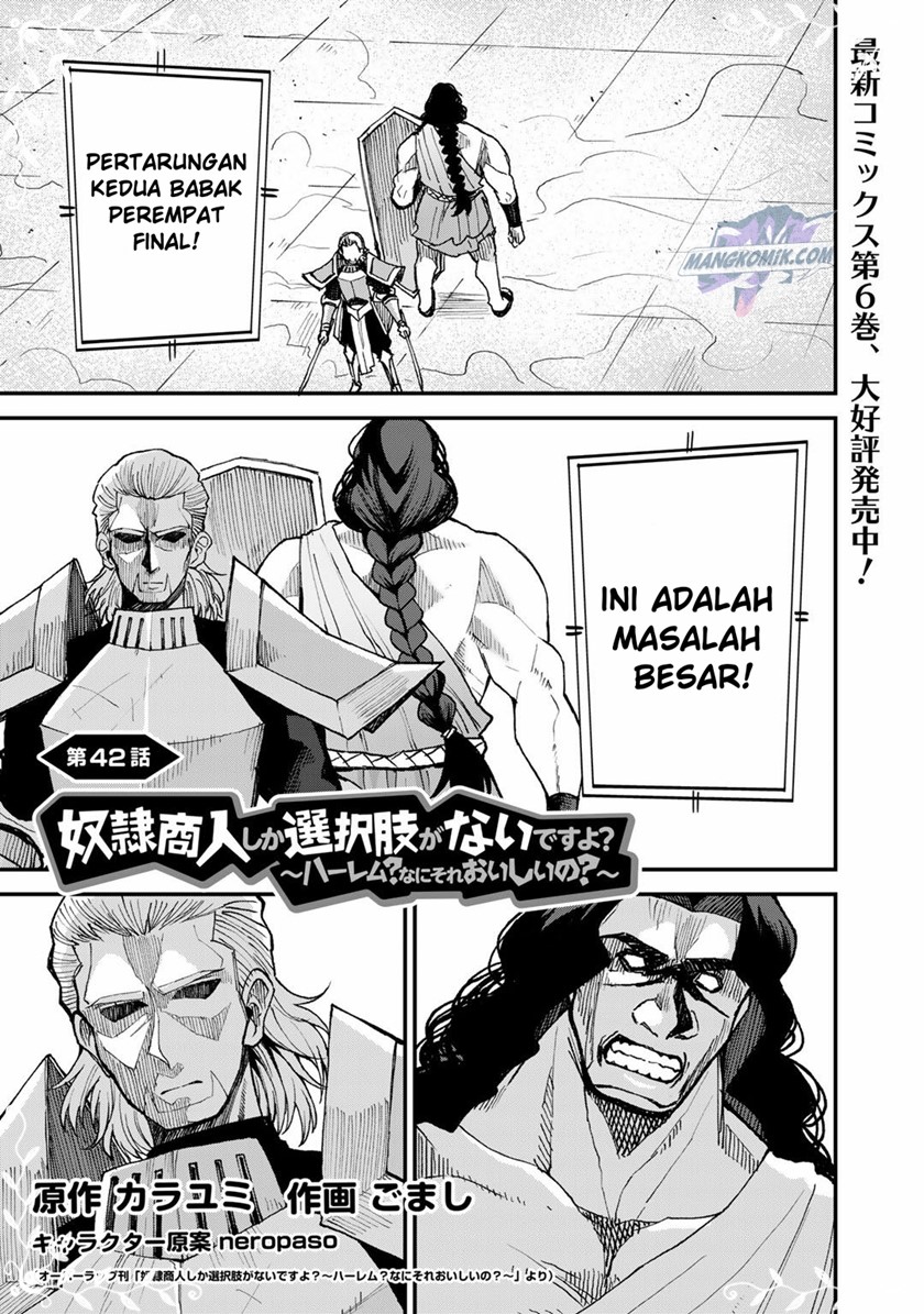 Manga Dorei Shounin shika Sentakushi ga nai desu yo? ~Harem? Nani sore oishii no?~ Chapter 42 gambar 2