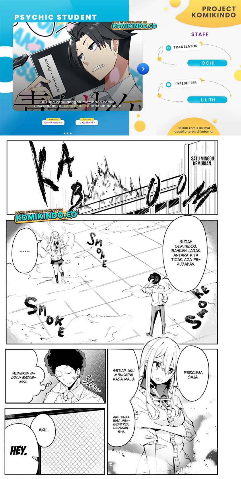 Komik Psychic Students And A Lazy Teacher Chapter 01.2 gambar 1