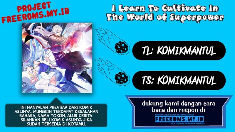 Komik I Learn To Cultivate In The World of Superpower Chapter 3 gambar 1