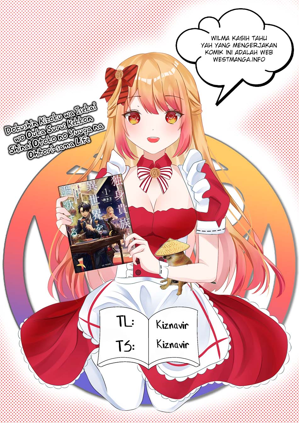Komik Dokushin Kizoku wa Isekai wo Ouka Suru: Kekkon Shinai Otoko no Yuuga na Ohitori-sama Life Chapter 1 gambar 1