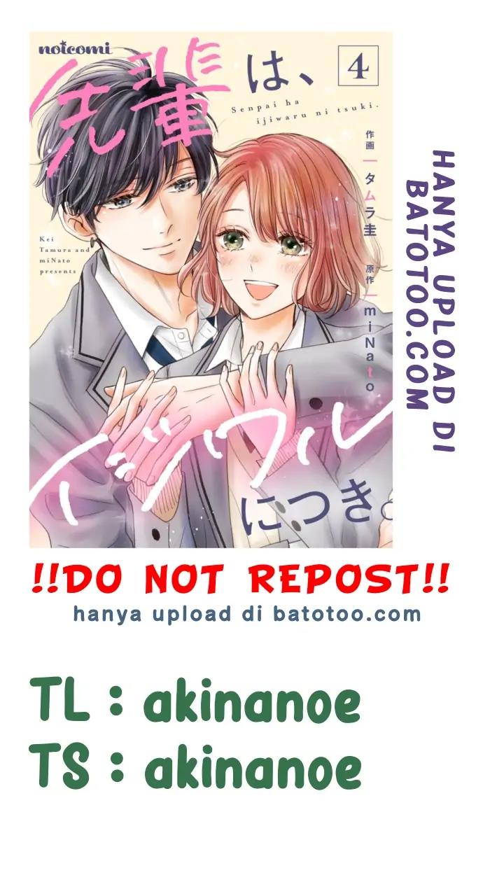 Komik Senpai wa, Ijiwaru ni Tsuki Chapter 18 gambar 1