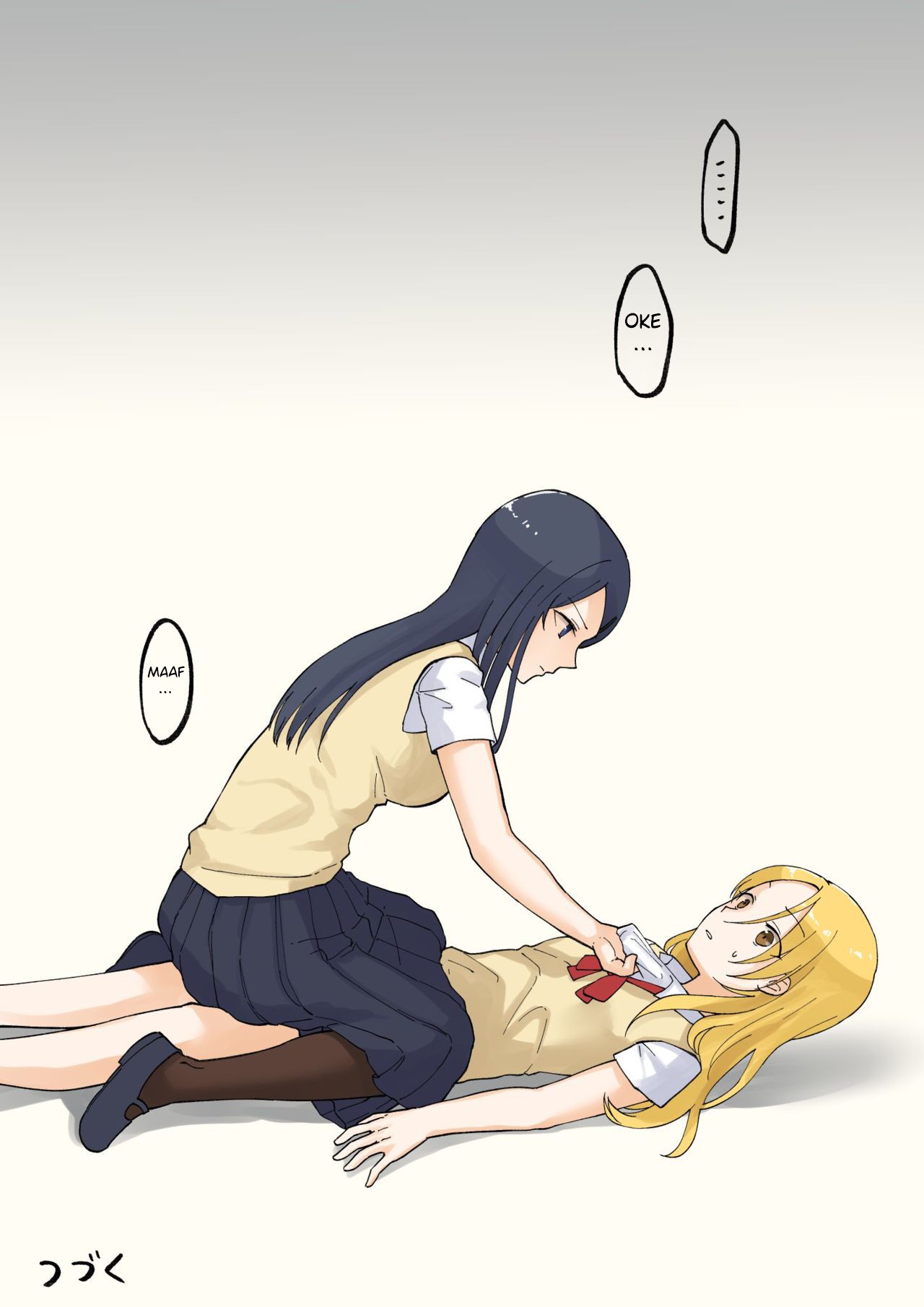 1 RT de Nakawarui Nonke Joshi-tachi ga 1-byou Kiss suru Chapter 6 - Halaman 2