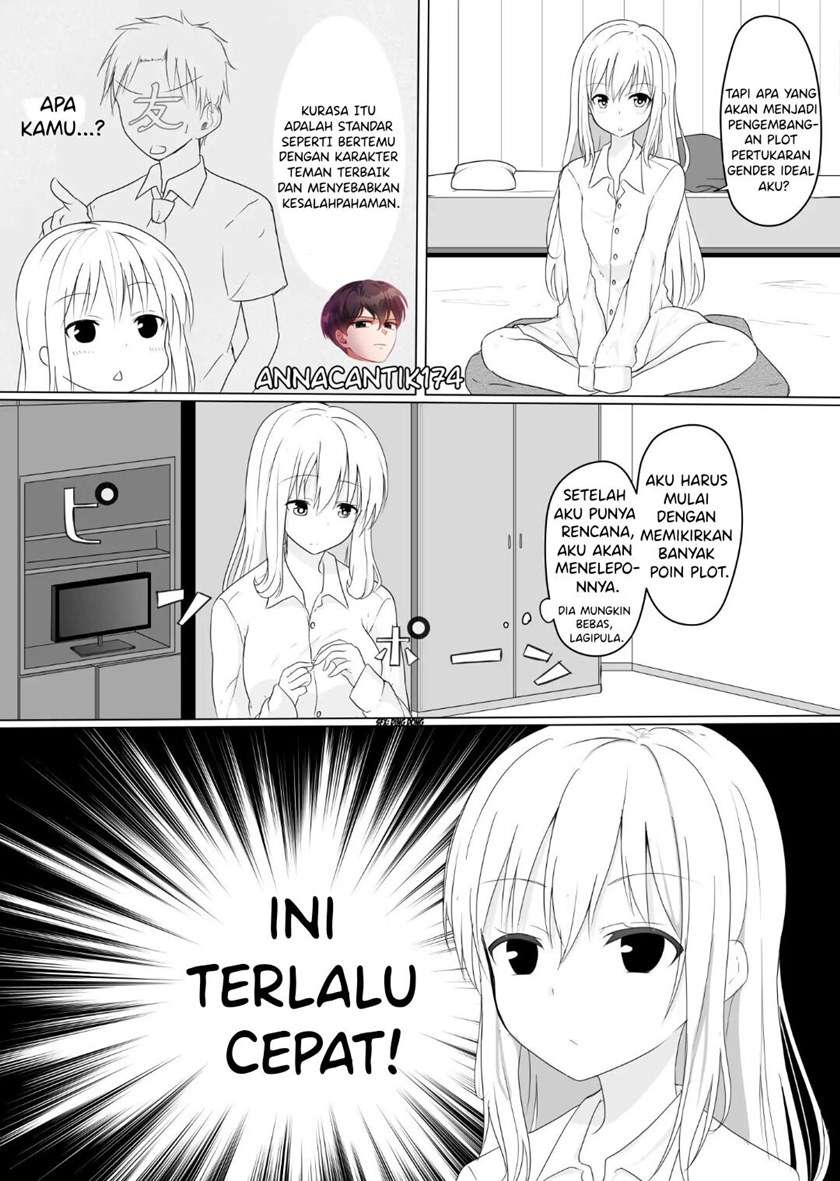 Komik A Boy Who Loves Genderswap Got Genderswapped, so He Acts Out His Ideal Genderswap Girl Chapter 2 gambar 1