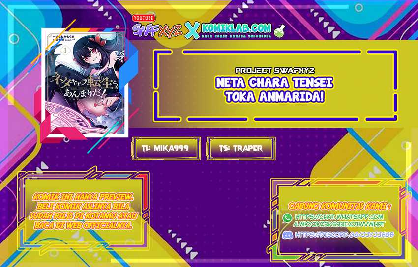 Komik Neta Chara Tensei Toka Anmarida! Chapter 13 gambar 1