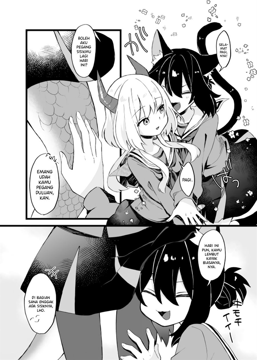 Komik A Story About a Dragon Girl and a Cat Girl Skipping School Chapter 00.1 gambar 1