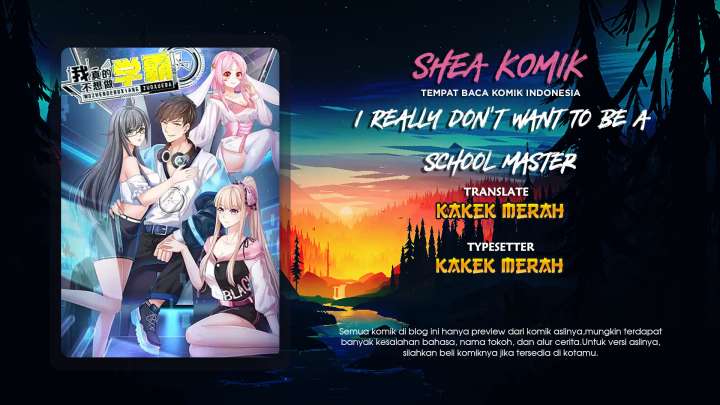 Komik I Really Don’t Want To Be A School Master Chapter 13 gambar 1
