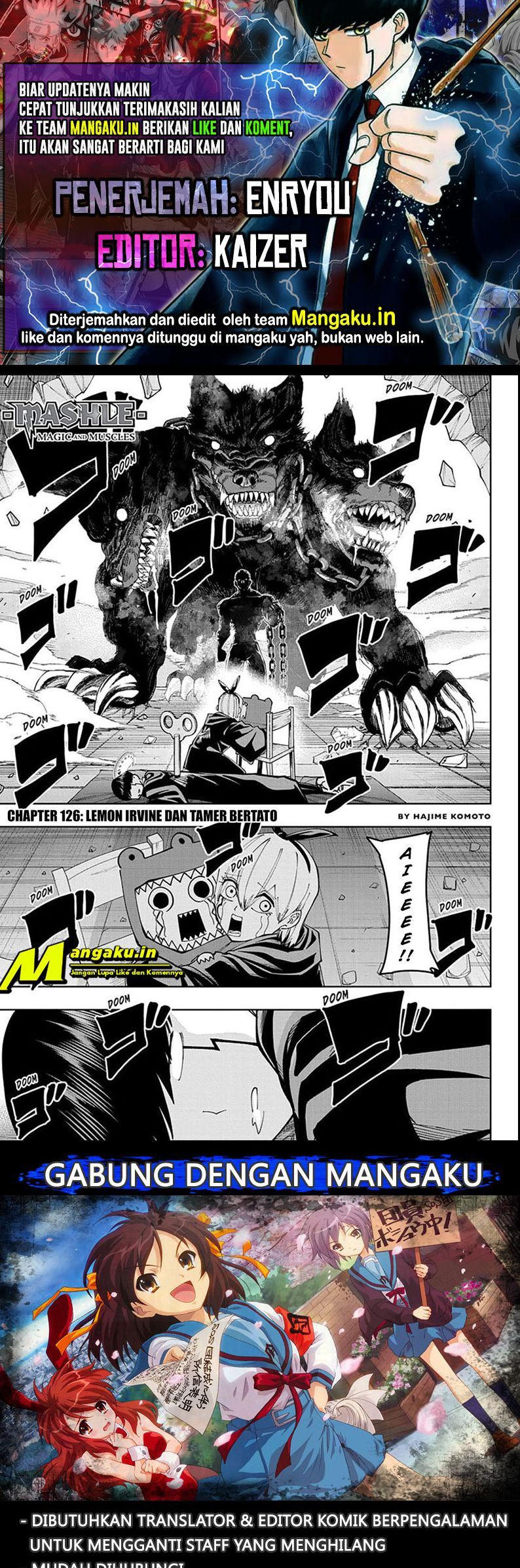 Komik Mashle: Magic and Muscles Chapter 126 gambar 1