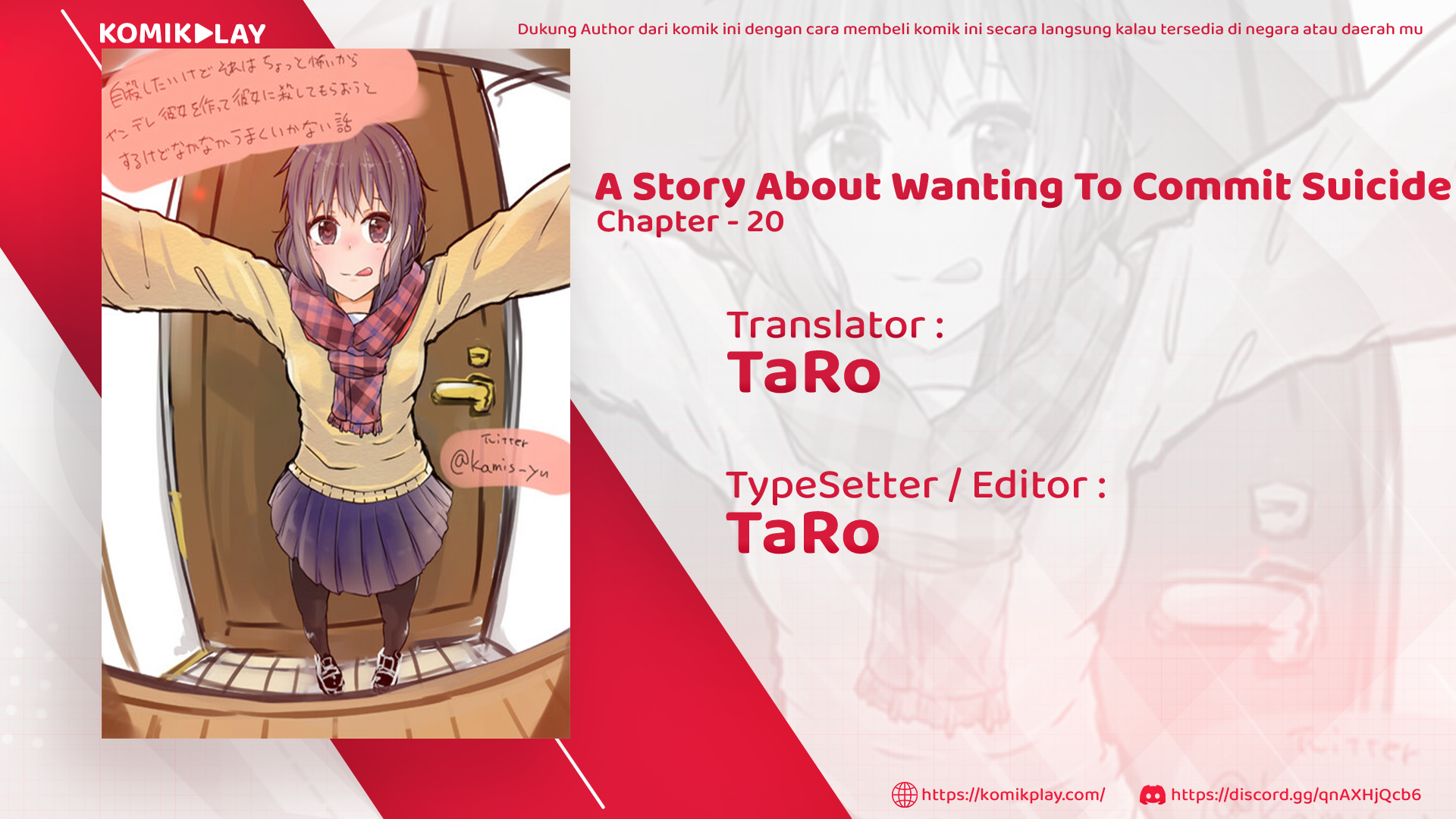 Komik A Story About Wanting To Commit Suicide, But It’s Scary So I Find A Yandere Girl To Kill Me, But It Doesn’t Work Chapter 20 gambar 1
