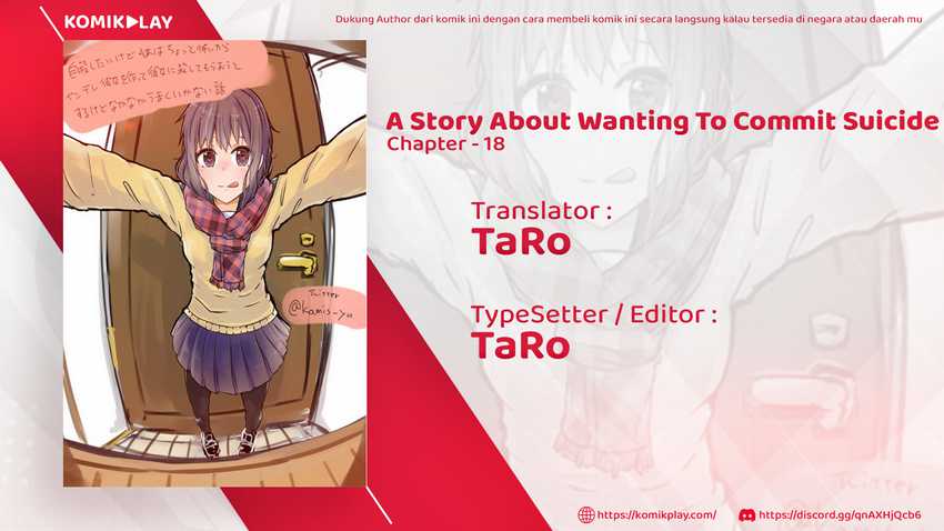 Komik A Story About Wanting To Commit Suicide, But It’s Scary So I Find A Yandere Girl To Kill Me, But It Doesn’t Work Chapter 18 gambar 1