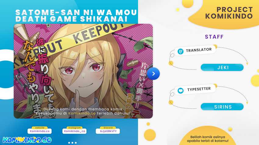 Komik The Death Game Is All That Saotome-san Has Left Chapter 13 gambar 1