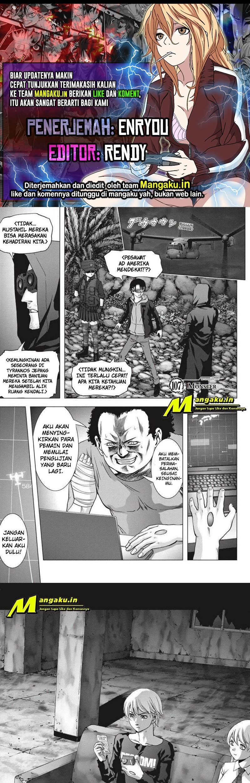 Komik Btooom! Chapter 107.1 gambar 1