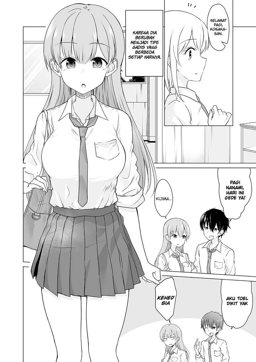Asa Okiru to Random de Ironna Type Onnanoko ni Natchau Otokonoko no Hanashi Chapter 1 - Halaman 2