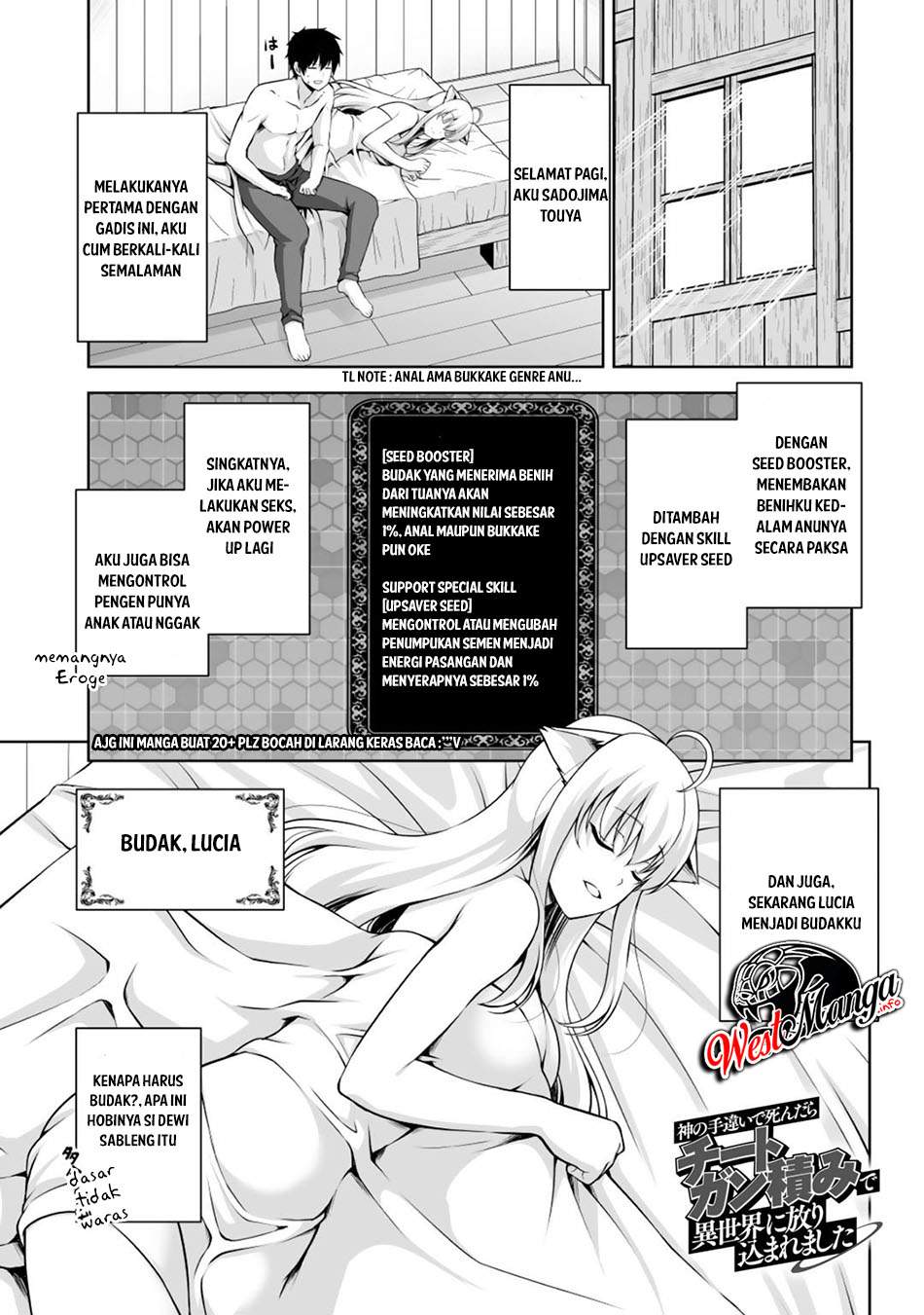 Manga Kami No Techigai de Shindara Zumi de Isekai ni Hourikomare Mashita Chapter 03 gambar 2