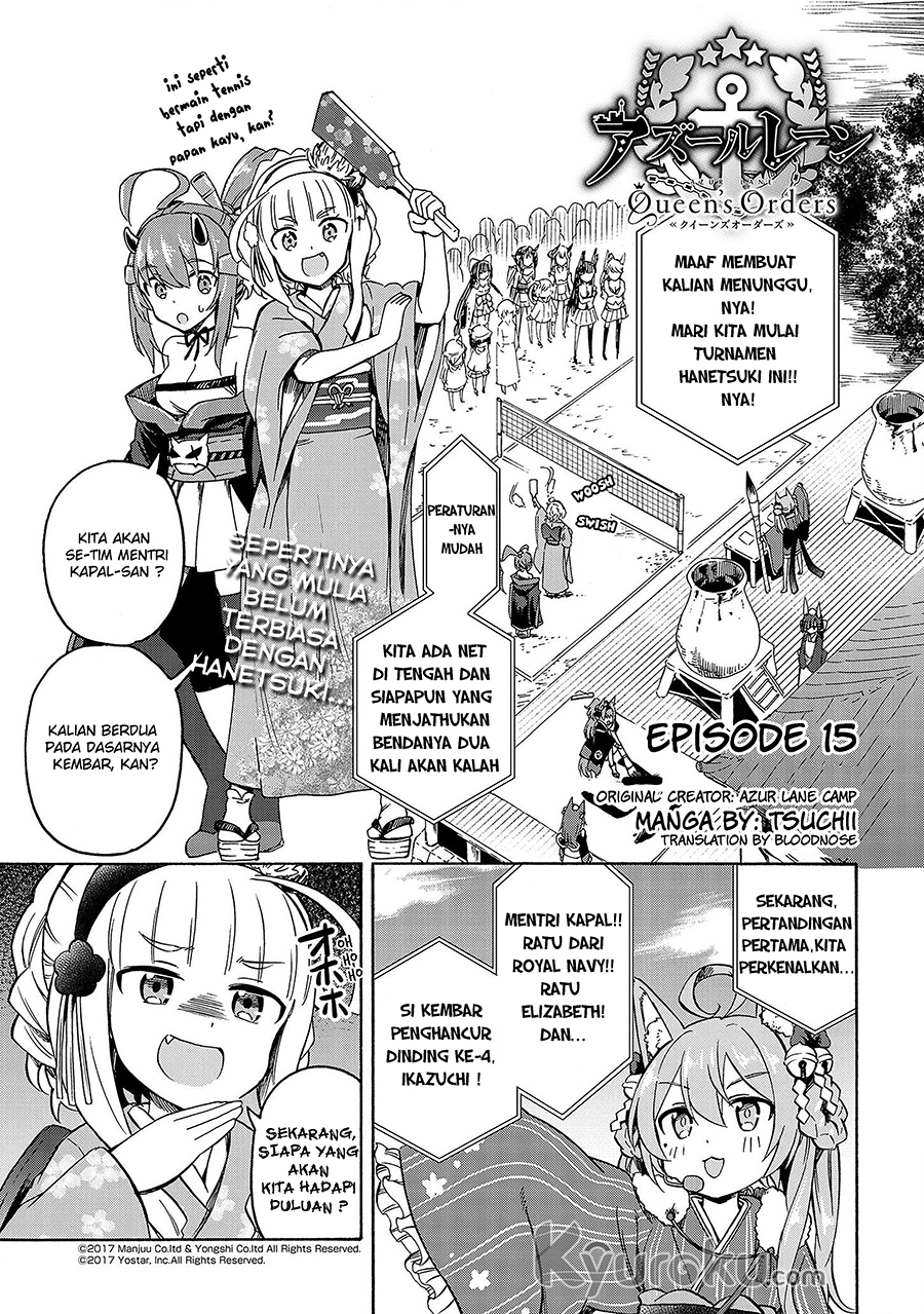 Komik Azur Lane Queen's Orders Chapter 15 gambar 1
