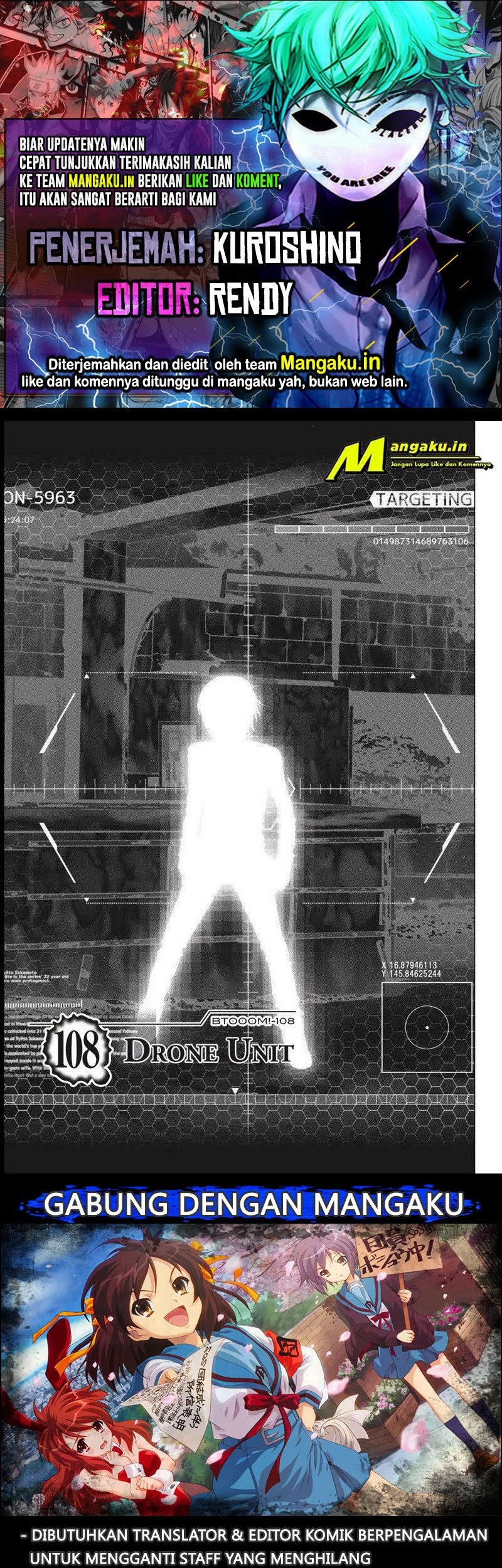 Komik Btooom! Chapter 108.1 gambar 1
