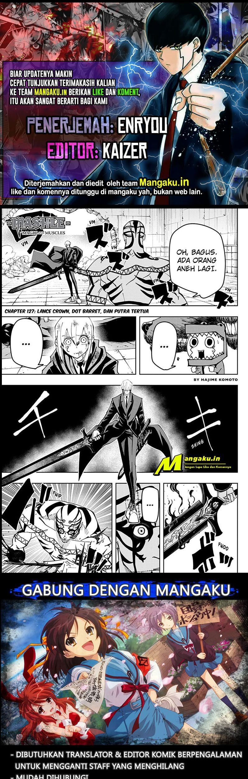 Komik Mashle: Magic and Muscles Chapter 127 gambar 1