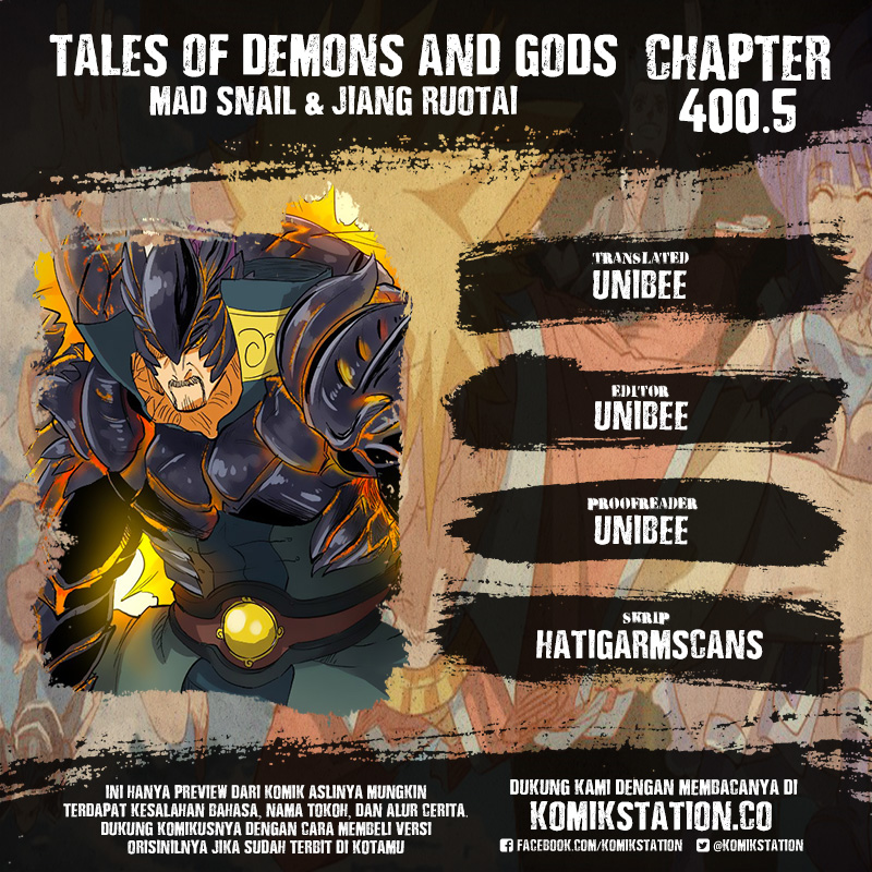 Komik Tales of Demons and Gods Chapter 400.5 gambar 1