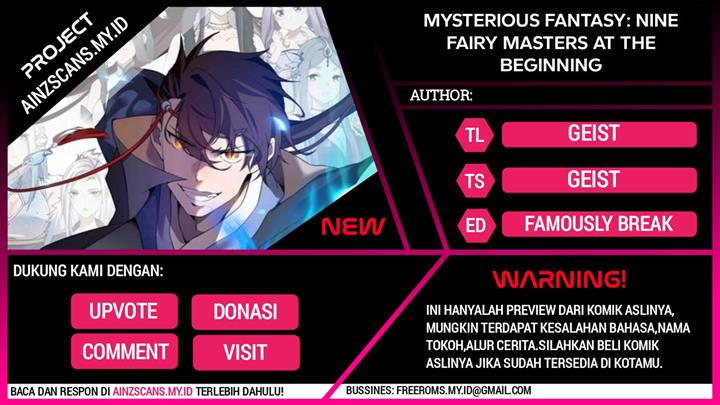 Komik Mysterious Fantasy: Nine Fairy Masters at the Beginning Chapter 1 gambar 1