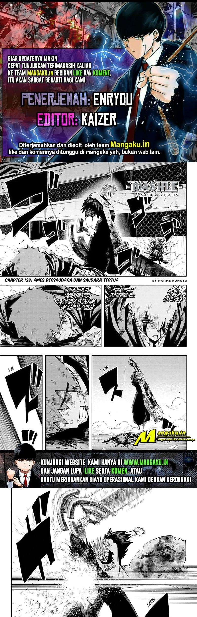 Komik Mashle: Magic and Muscles Chapter 128 gambar 1