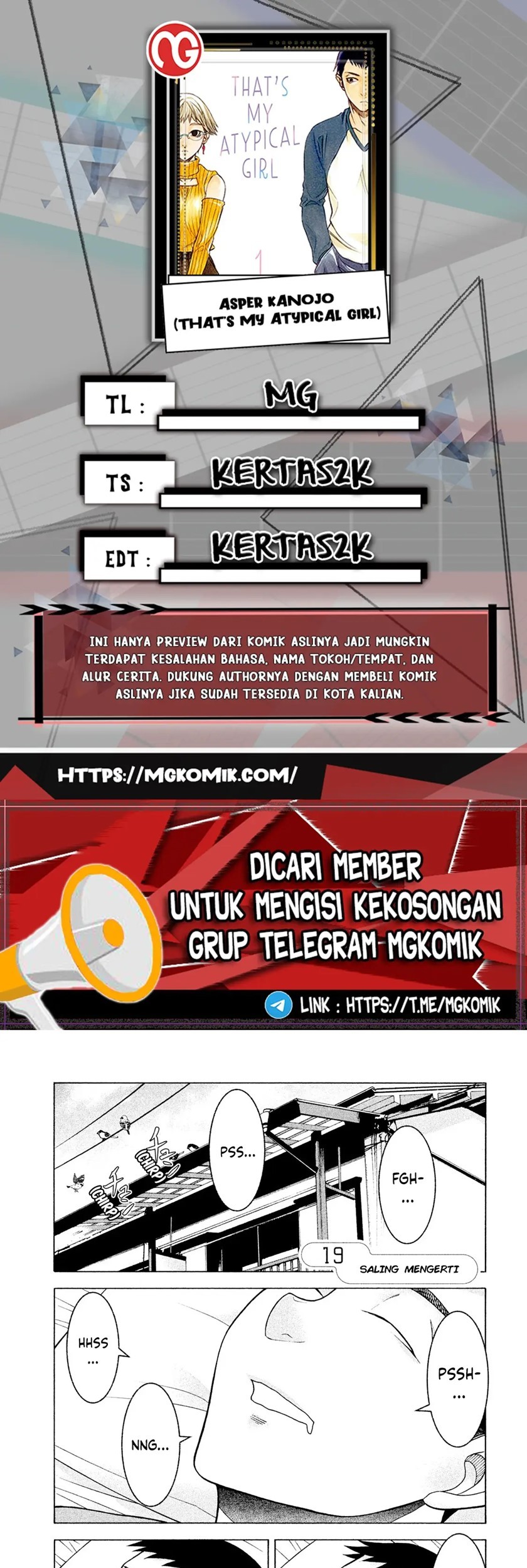 Komik Asuperu Kanojo Chapter 19 gambar 1