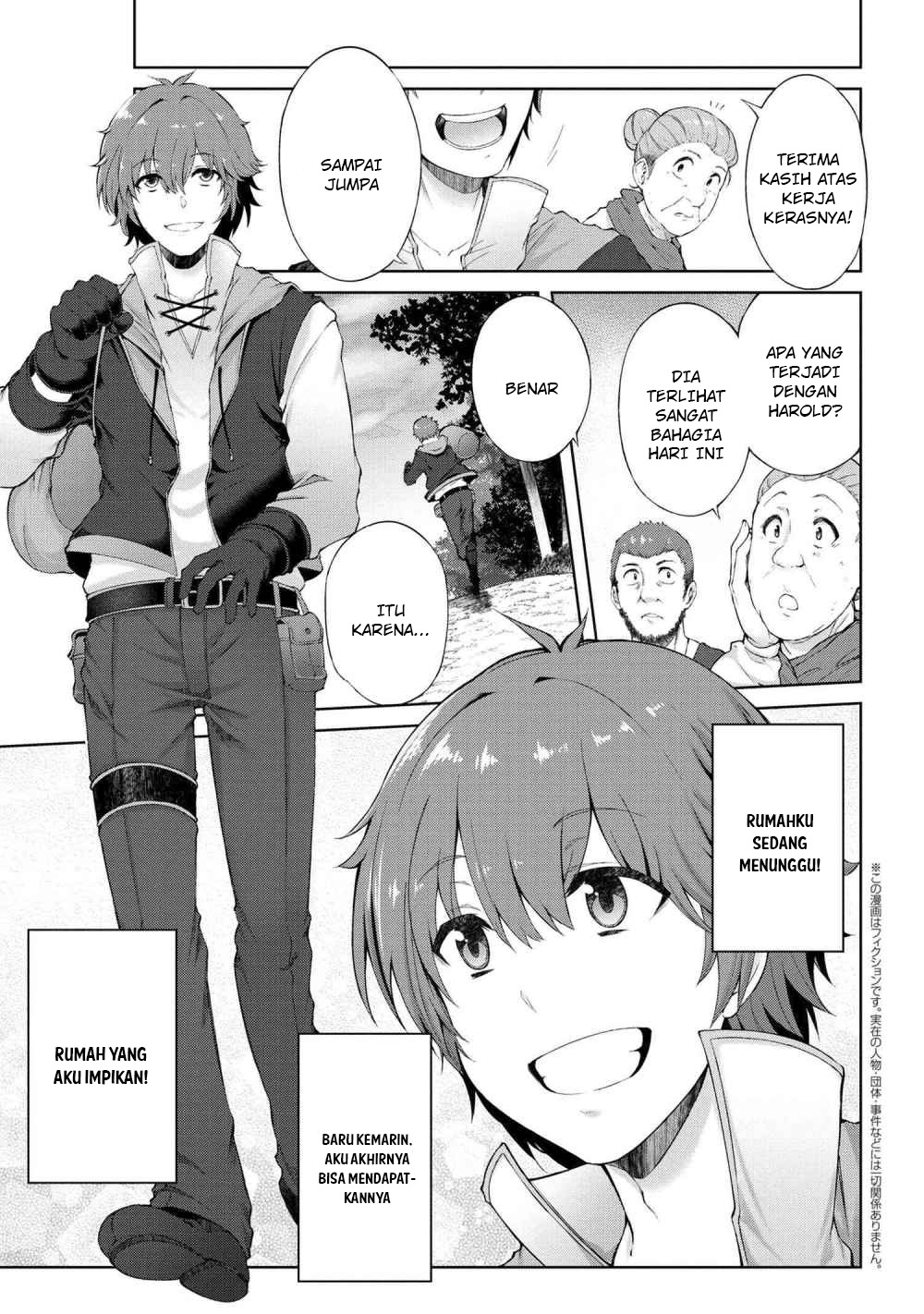 Manga Ie ga Moete Jinsei Dou Demo Yoku Natta kara, Nokotta Nakenashi no Kin de Dark Elf no Dorei o Katta Chapter 01 gambar 2