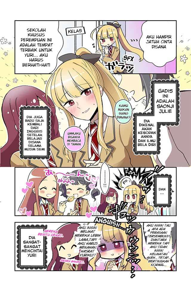 Dokyuusei no Oshi Sakka ni Yuri Mousou ga Bareta Kekka Chapter 1 - Halaman 3
