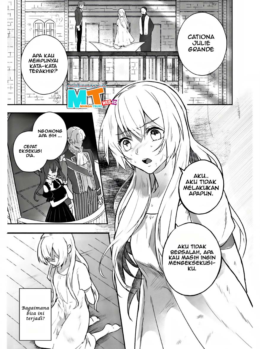 Komik Enzai de Shokei sareta Koushaku Reijou wa Konse de wa mofu Kami-sama to Odayaka ni Sugoshitai Chapter 1.1 gambar 1