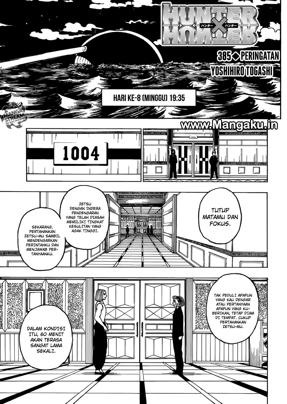 Komik Hunter x Hunter Chapter 385 gambar 1