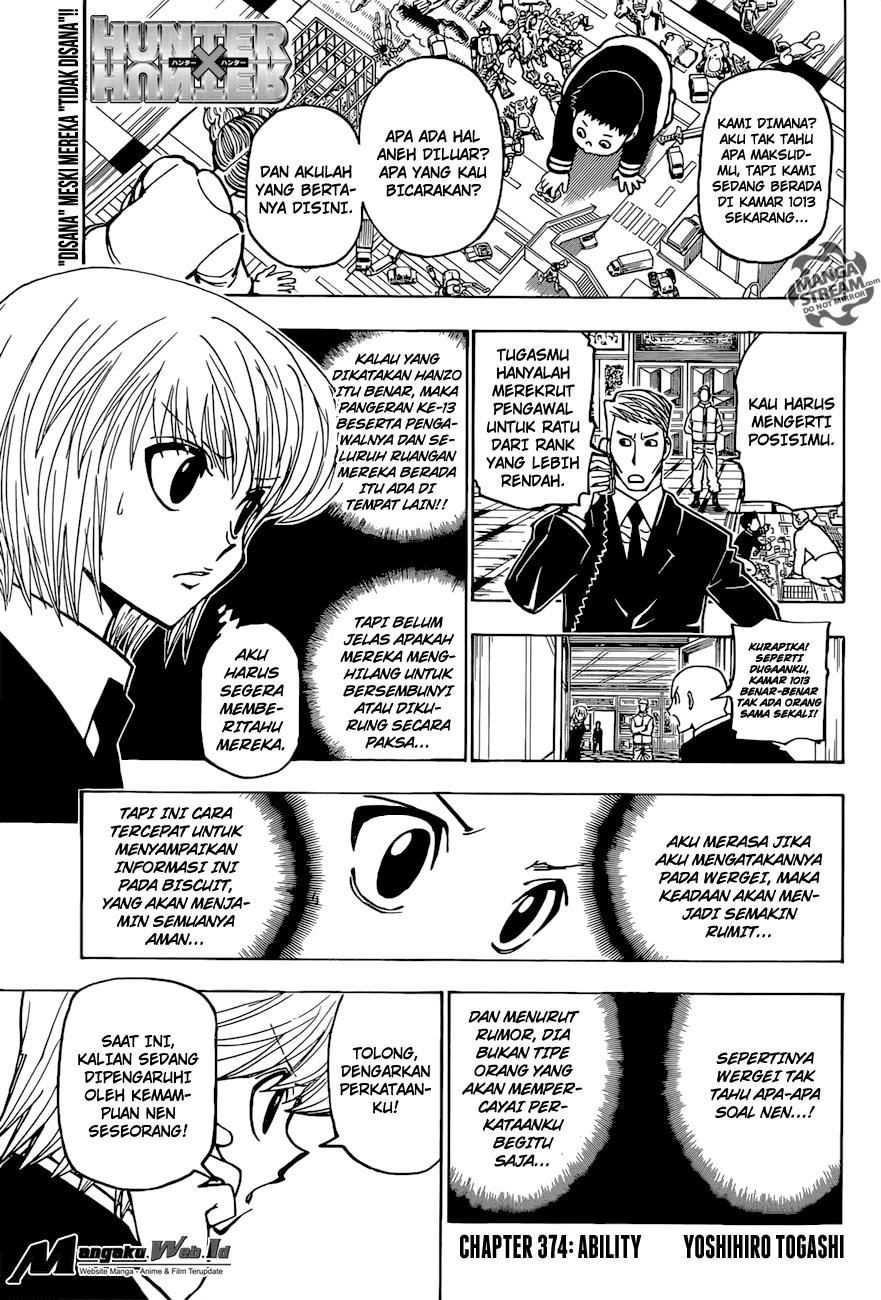 Komik Hunter x Hunter Chapter 374 gambar 1