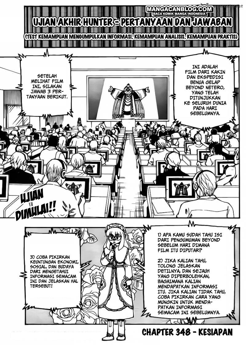 Komik Hunter x Hunter Chapter 348 gambar 1