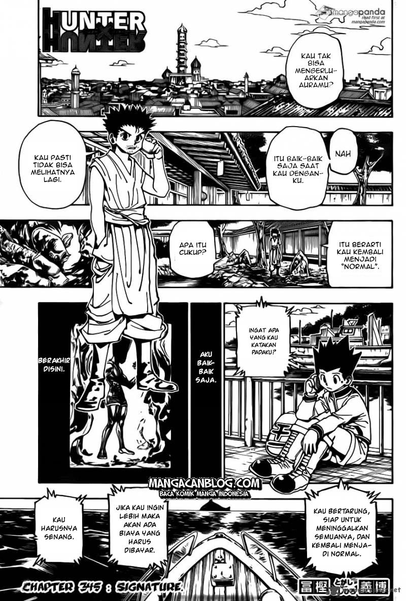Komik Hunter x Hunter Chapter 345 gambar 1