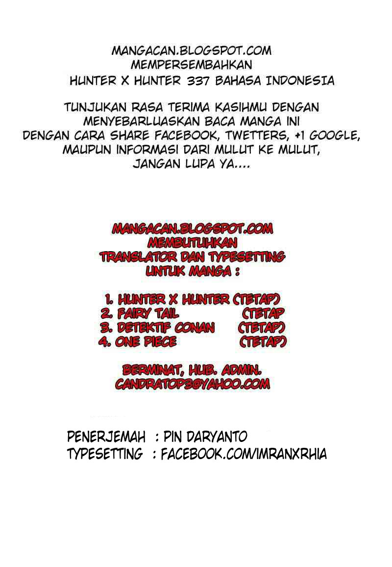 Komik Hunter x Hunter Chapter 337 gambar 1