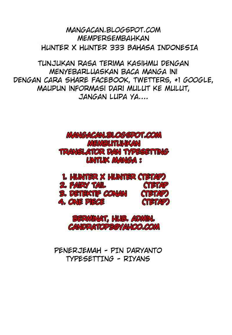 Komik Hunter x Hunter Chapter 333 gambar 1