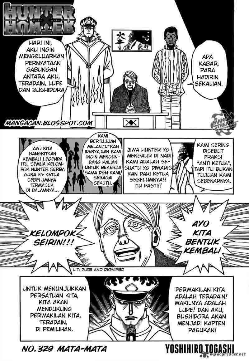 Komik Hunter x Hunter Chapter 329 gambar 1