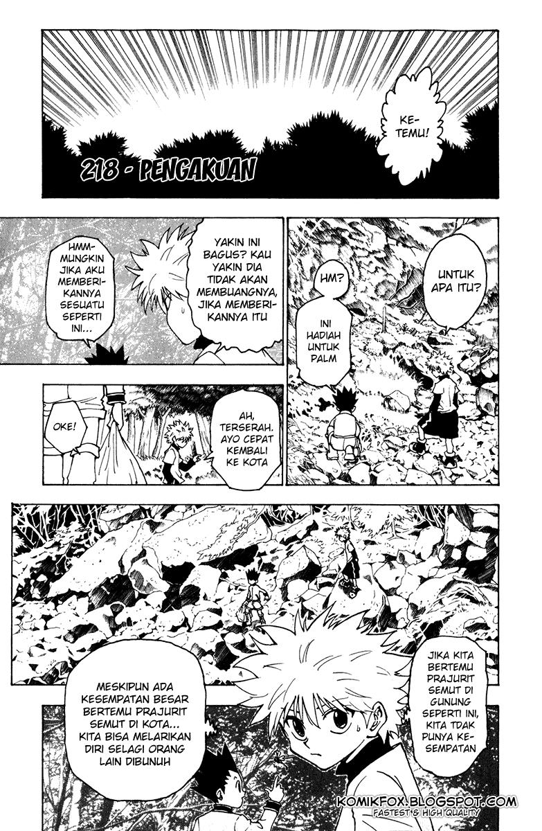 Komik Hunter x Hunter Chapter 218 gambar 1