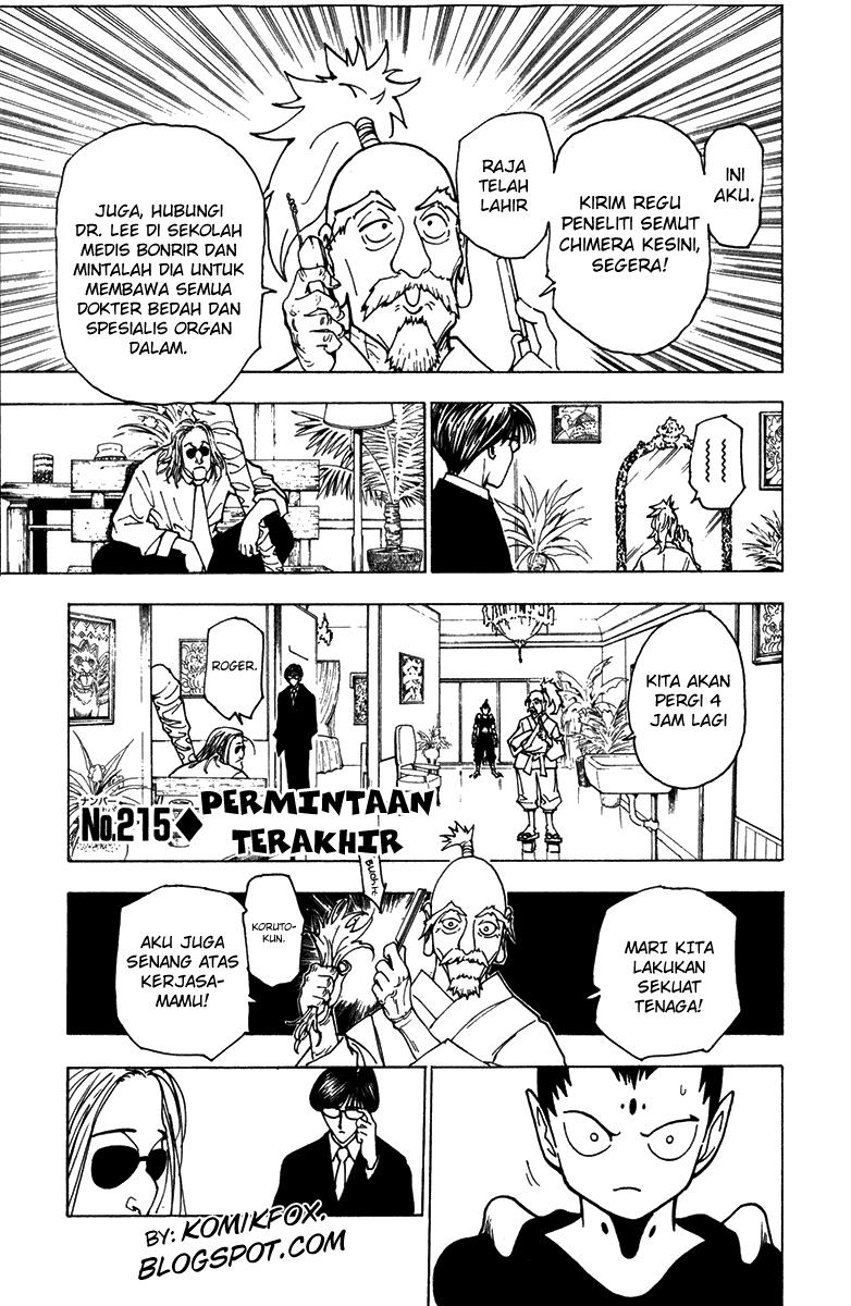 Komik Hunter x Hunter Chapter 215 gambar 1