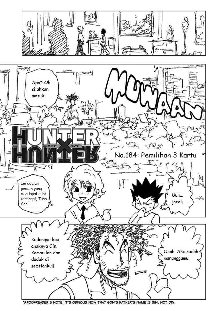 Komik Hunter x Hunter Chapter 184 gambar 1
