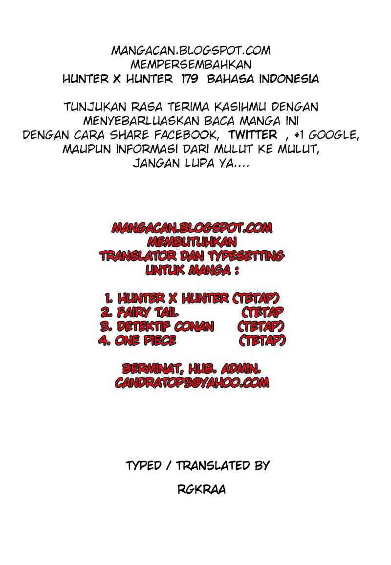 Komik Hunter x Hunter Chapter 179 gambar 1