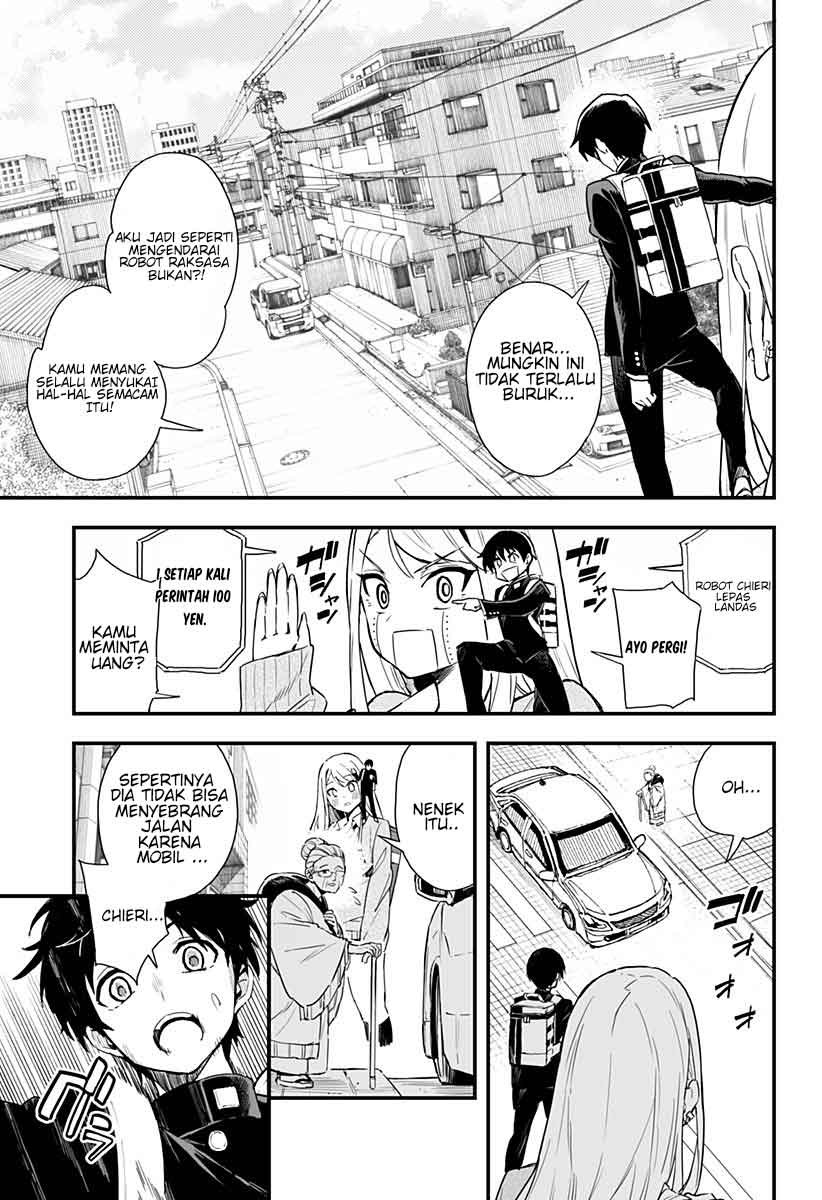 Chieri no Koi wa 8 Meter Chapter 03 - Halaman 7