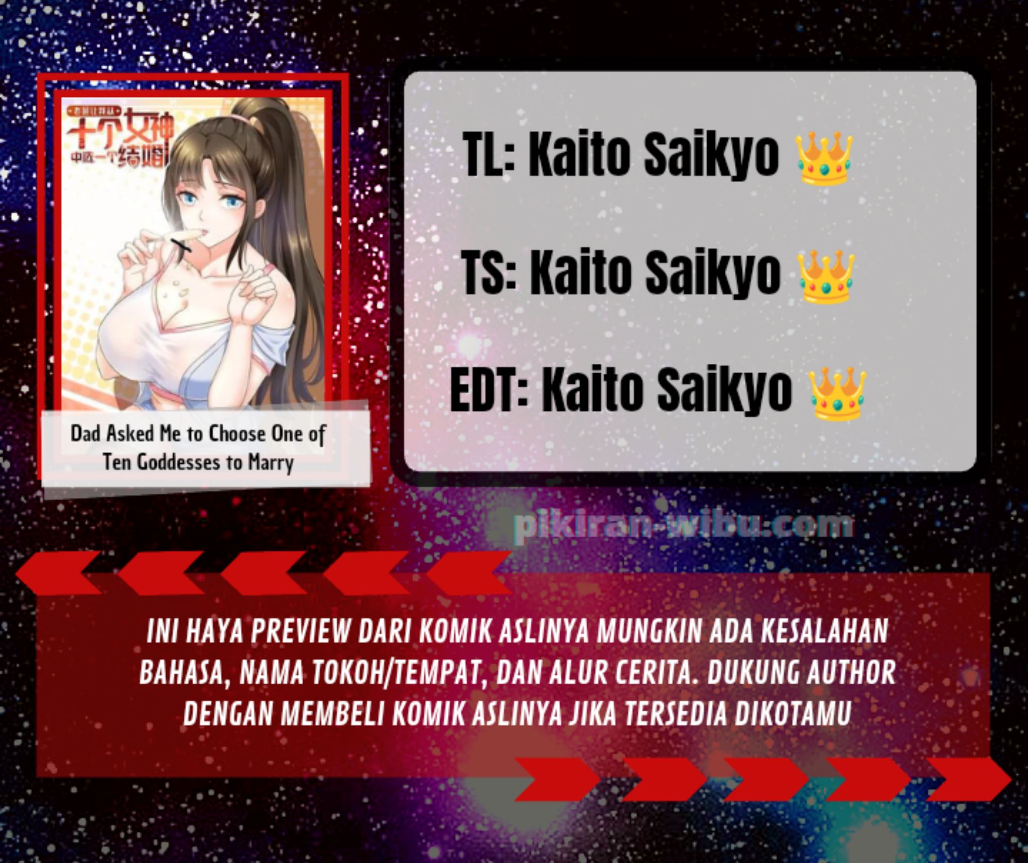 Komik Dad Asked Me to Choose One of Ten Goddesses to Marry Chapter 08 gambar 1