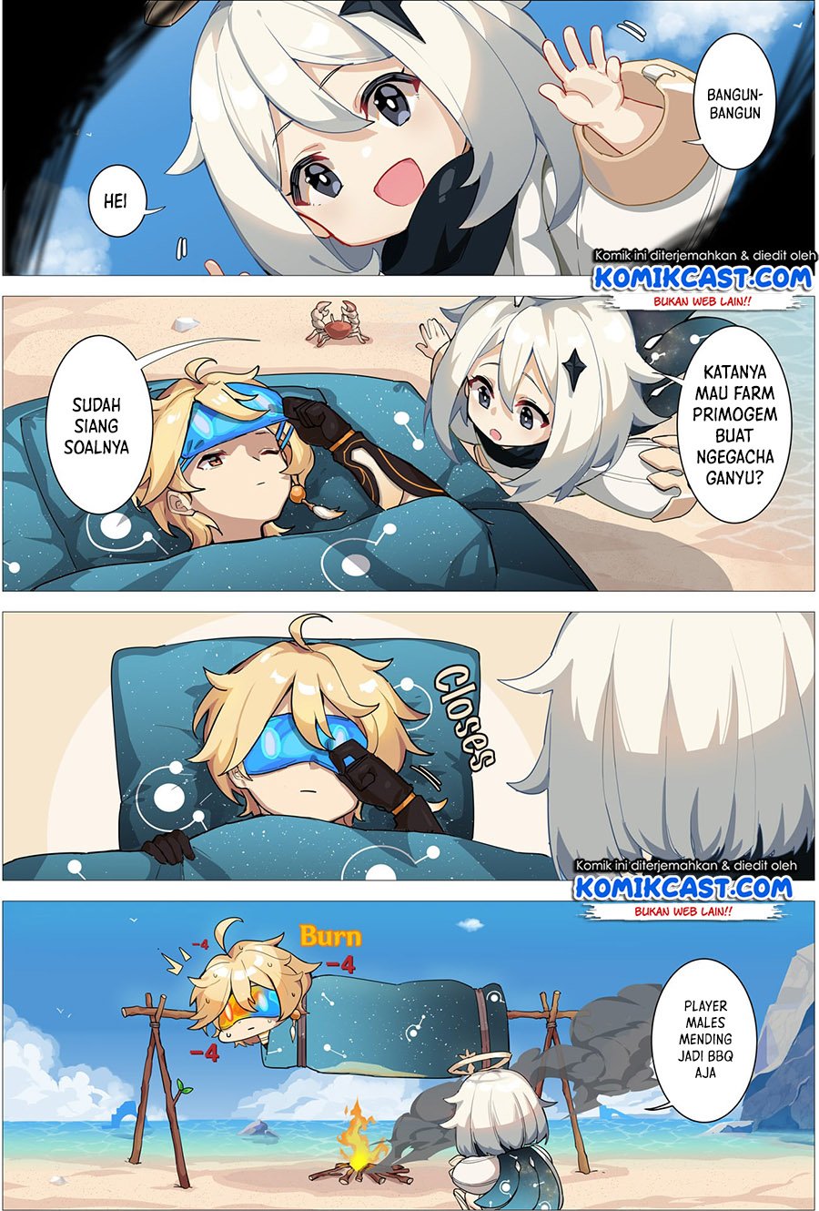 Komik Genshin Impact 4-koma Chapter 1 gambar 1
