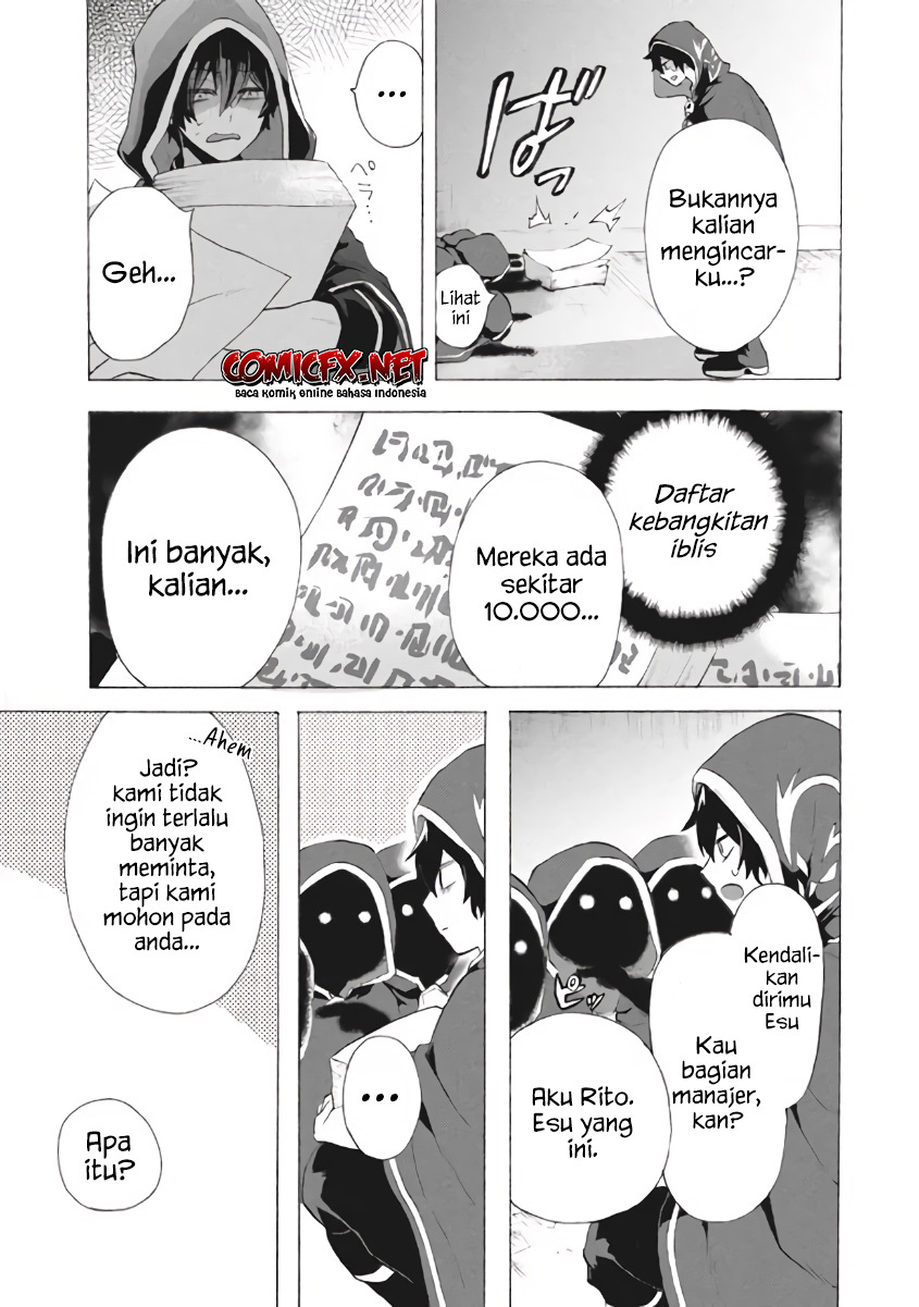 “Kukuku… He is the weakest of the Four Heavenly Monarchs.” I was dismissed from my job but somehow I became the master of a hero and a holy maiden. Chapter 08.2 - Halaman 5
