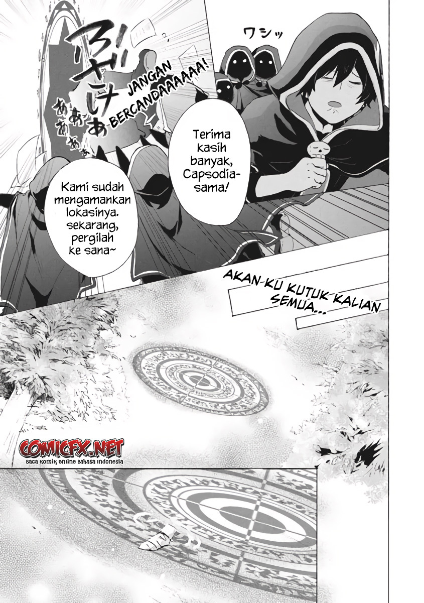 “Kukuku… He is the weakest of the Four Heavenly Monarchs.” I was dismissed from my job but somehow I became the master of a hero and a holy maiden. Chapter 08.2 - Halaman 9