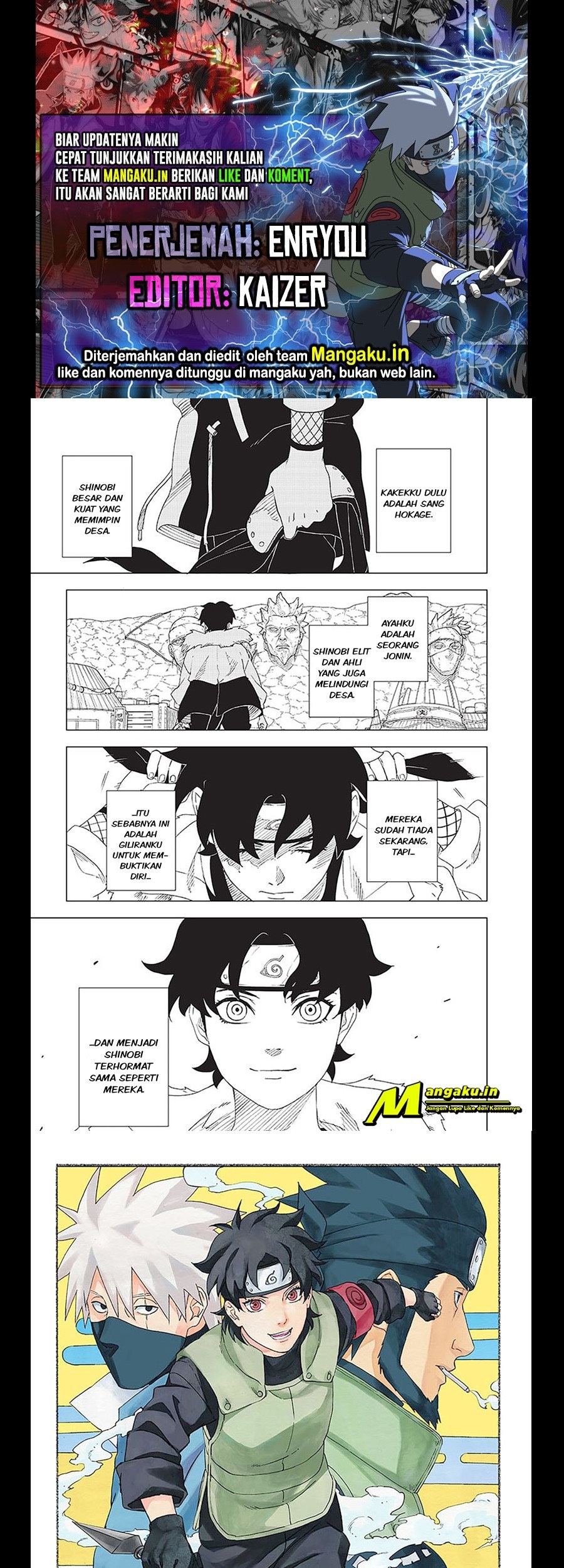 Komik Naruto: Konoha’s Story—The Steam Ninja Scrolls Chapter 01.1 gambar 1