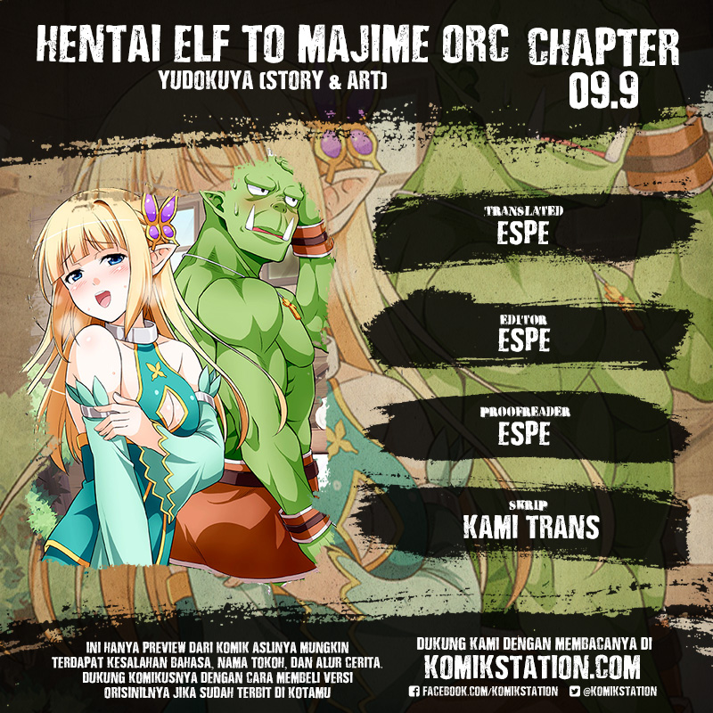 Komik Hentai Elf to Majime Orc Chapter 9.9 gambar 1