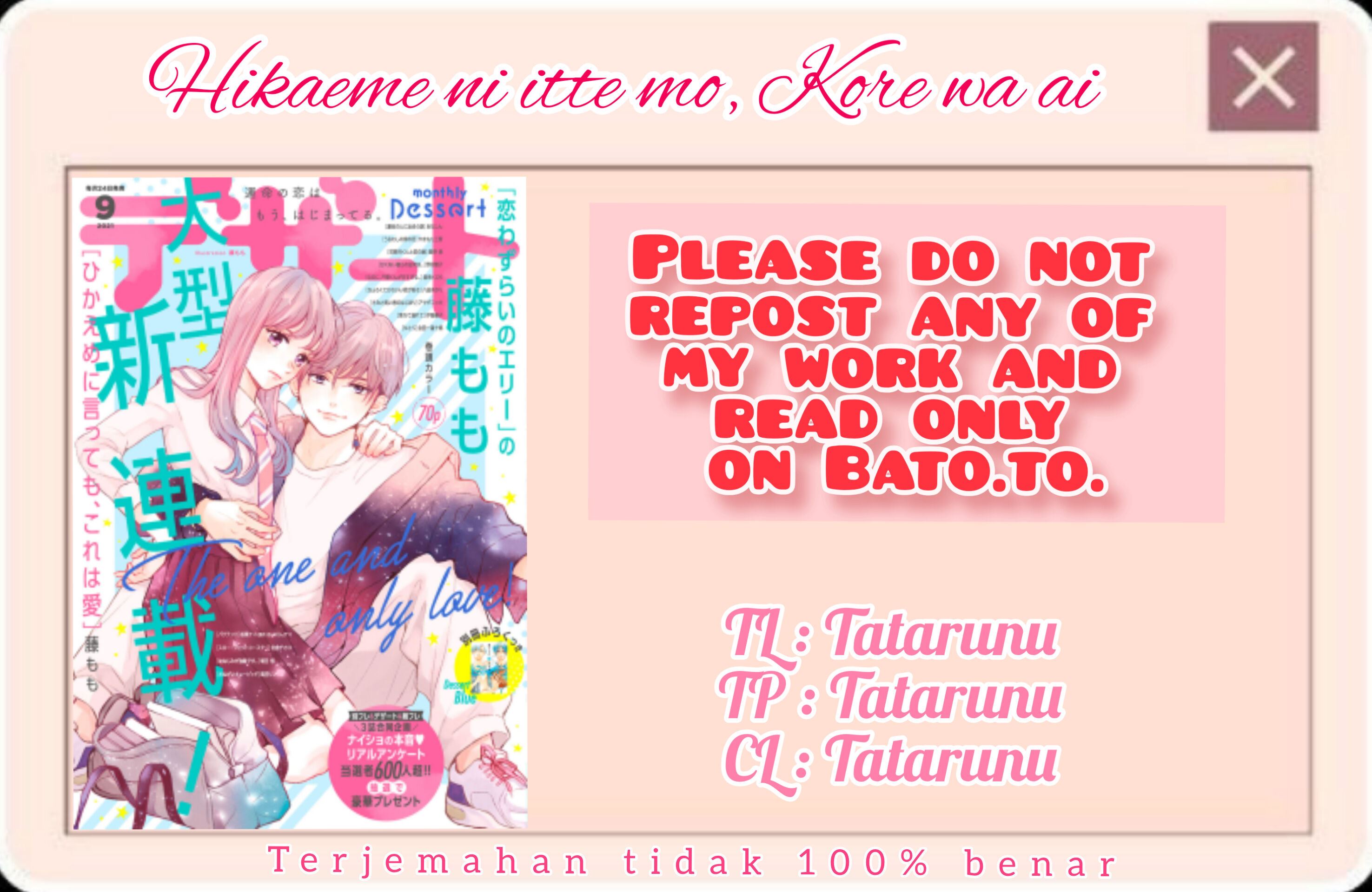 Komik Hikaeme ni Itte mo, Kore wa Ai Chapter 2 gambar 1