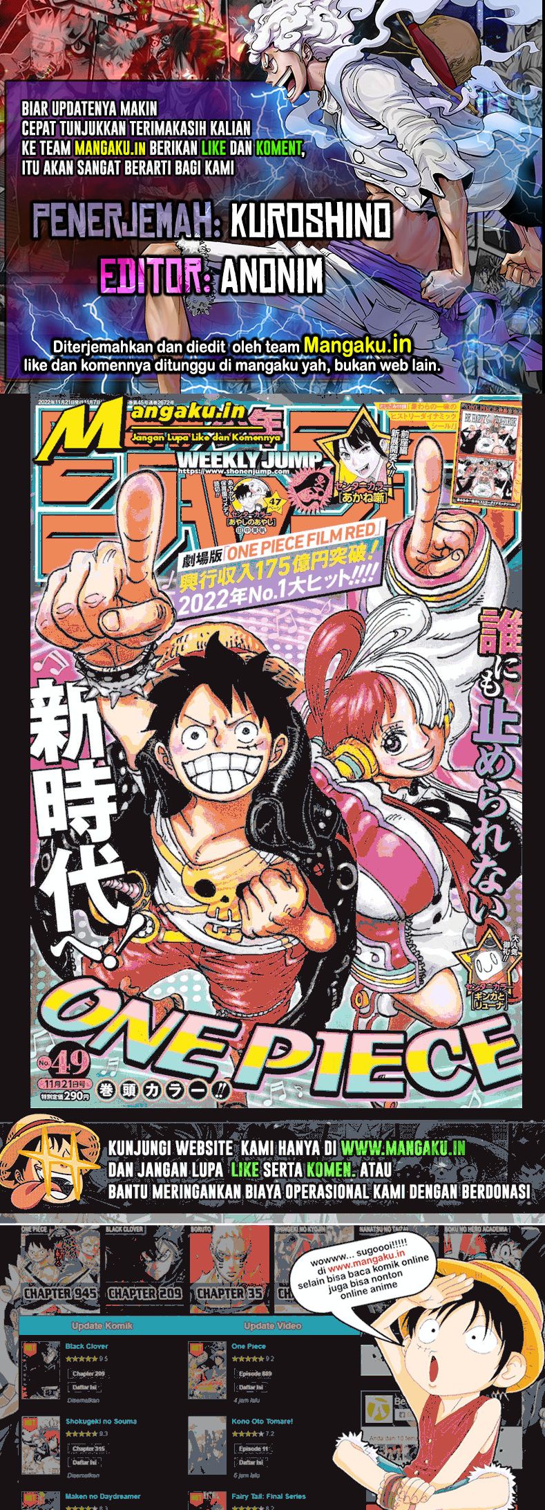 Komik One Piece Chapter 1065 gambar 1