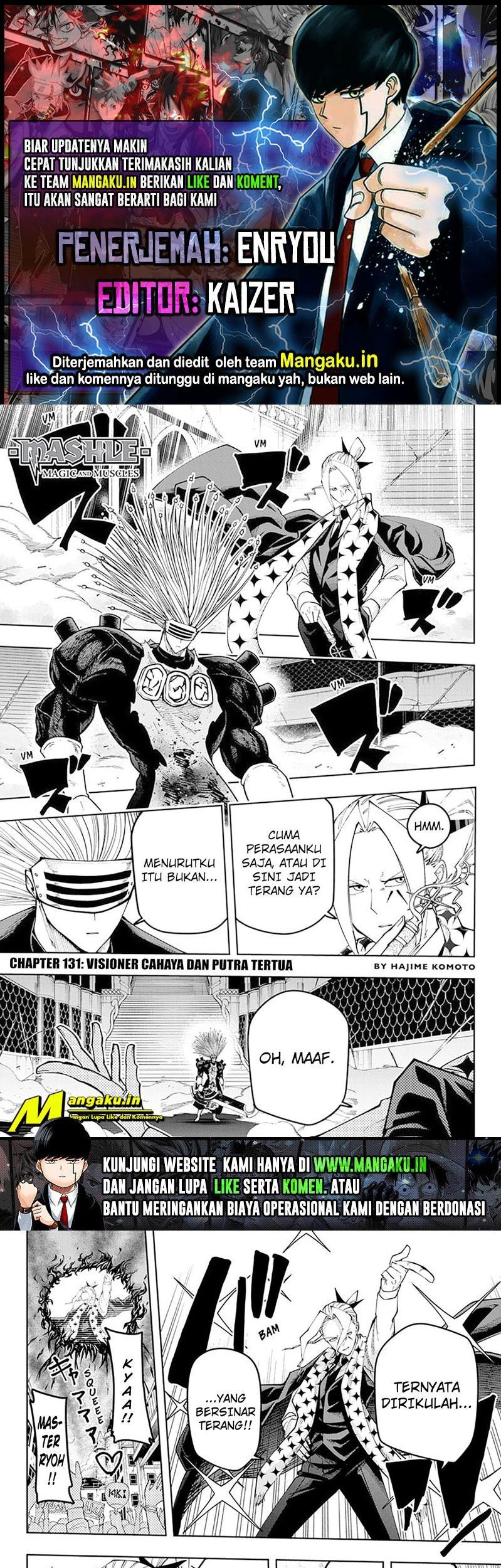 Komik Mashle: Magic and Muscles Chapter 131 gambar 1