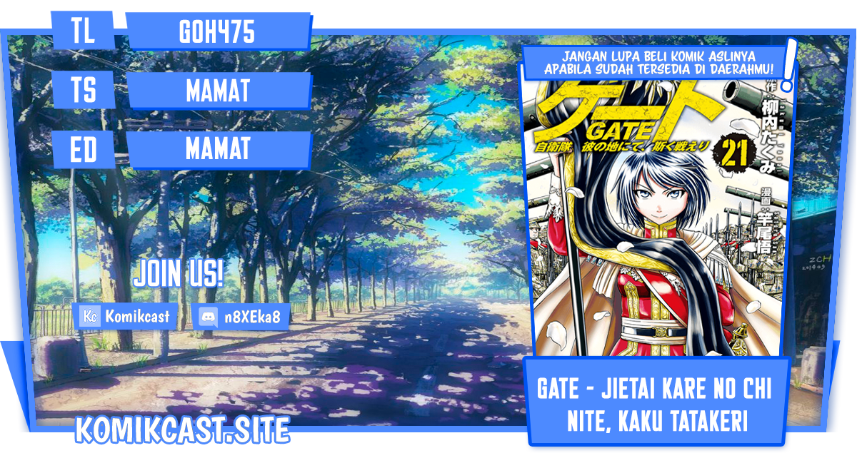 Komik Gate – Jietai Kare no Chi nite Kaku Tatakeri Chapter 117 gambar 1